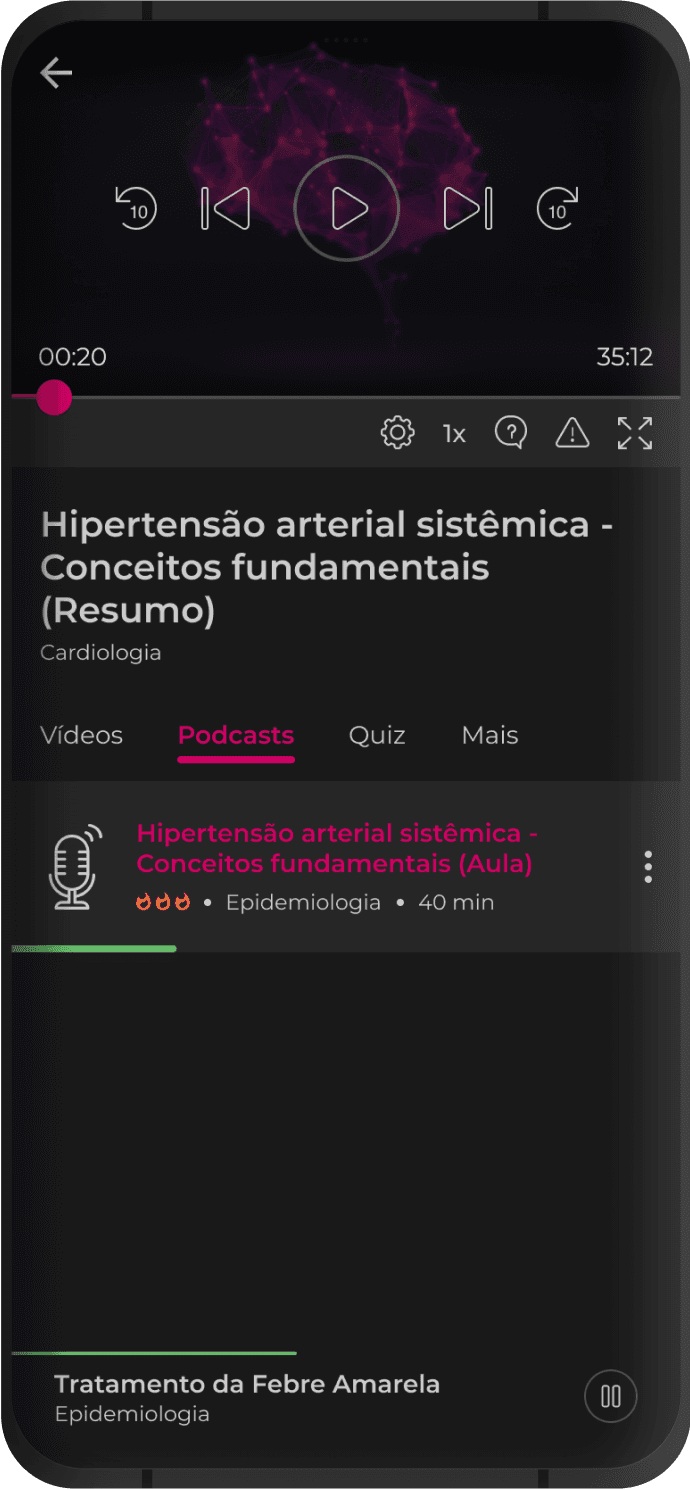 Phone displaying the content of the topic